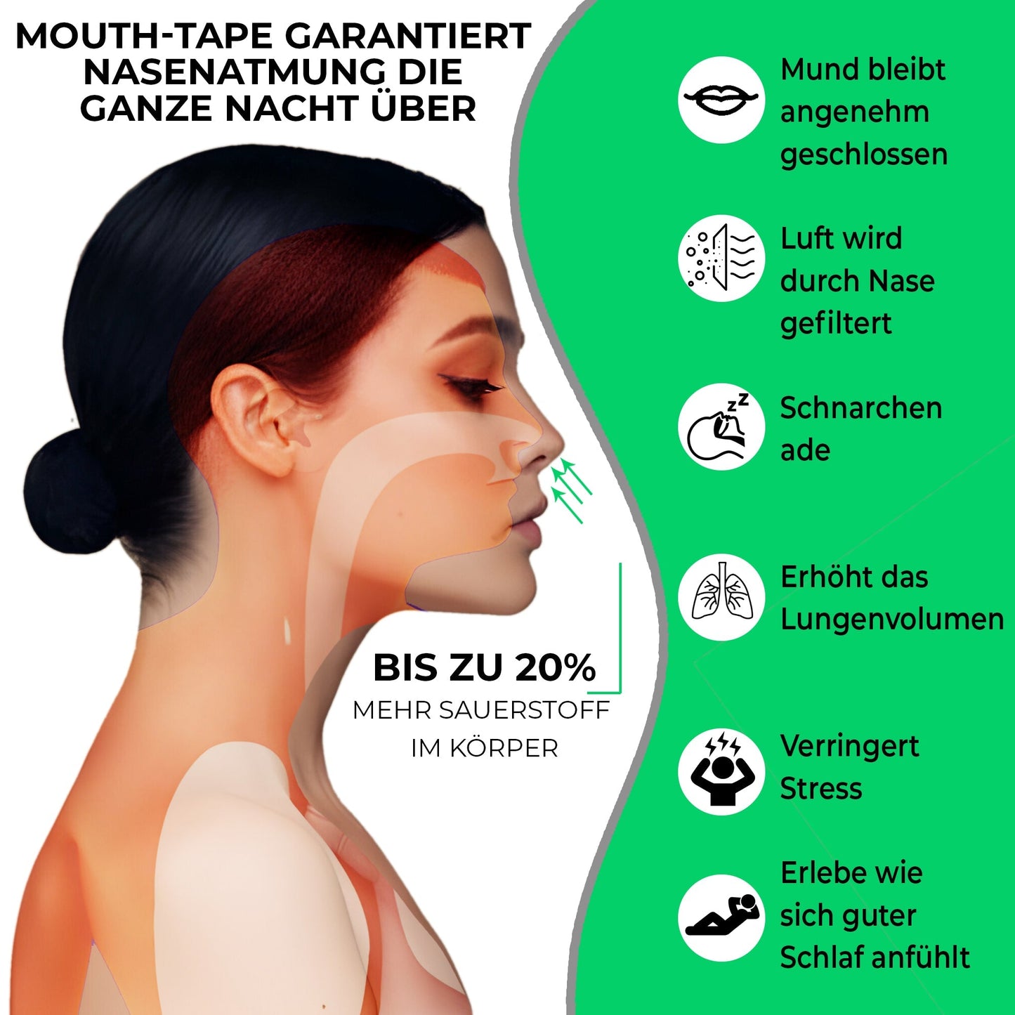 PREMIUM Health Set - Calm Breath - mouthtaping - schnarchen